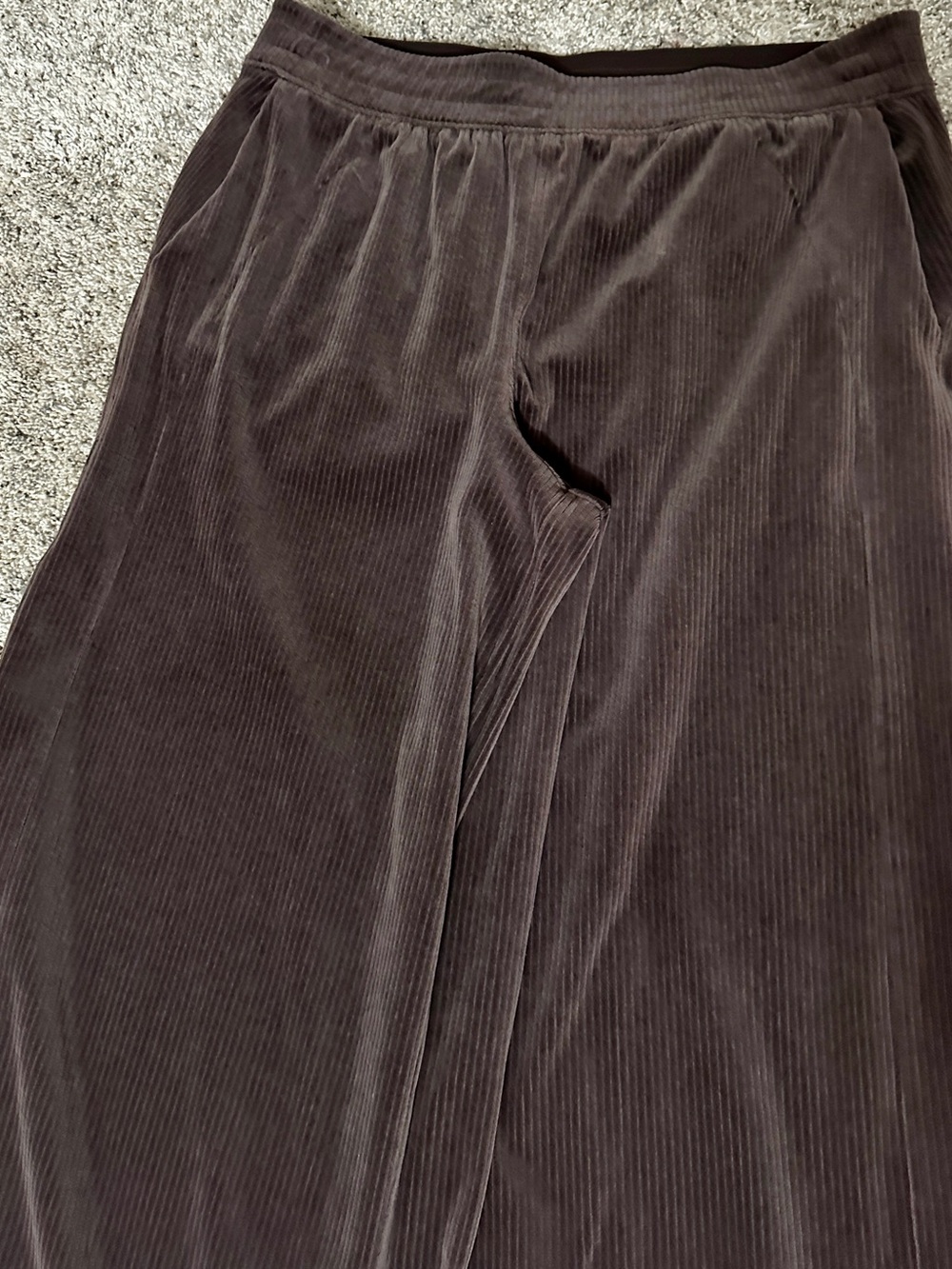 lululemon athletica Chocolate Brown High-Waist Corduroy Pants